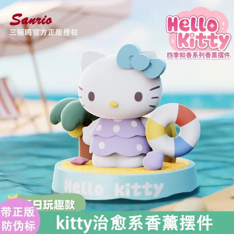 Cartoon Kawaii Hellokitty Car Aromatherapy Four Seasons Zhixiang Series Commemorative Cute Desktop Decoration Ornament Gift