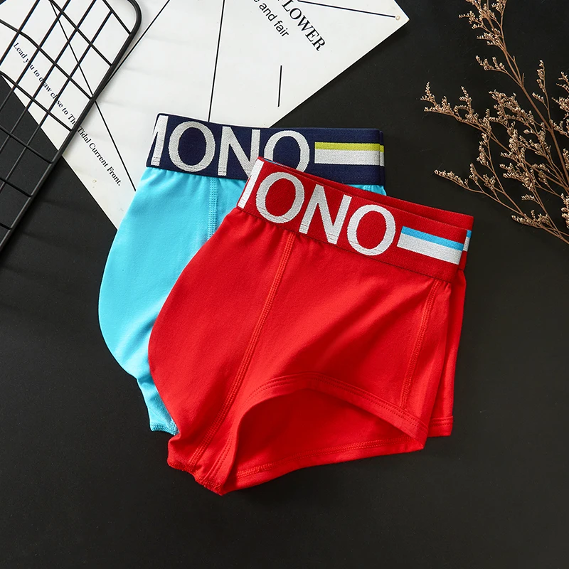 new pure cotton men\'s underwear sexy slim fashion men\'s underwear Low Waist Sports Youth flat pants