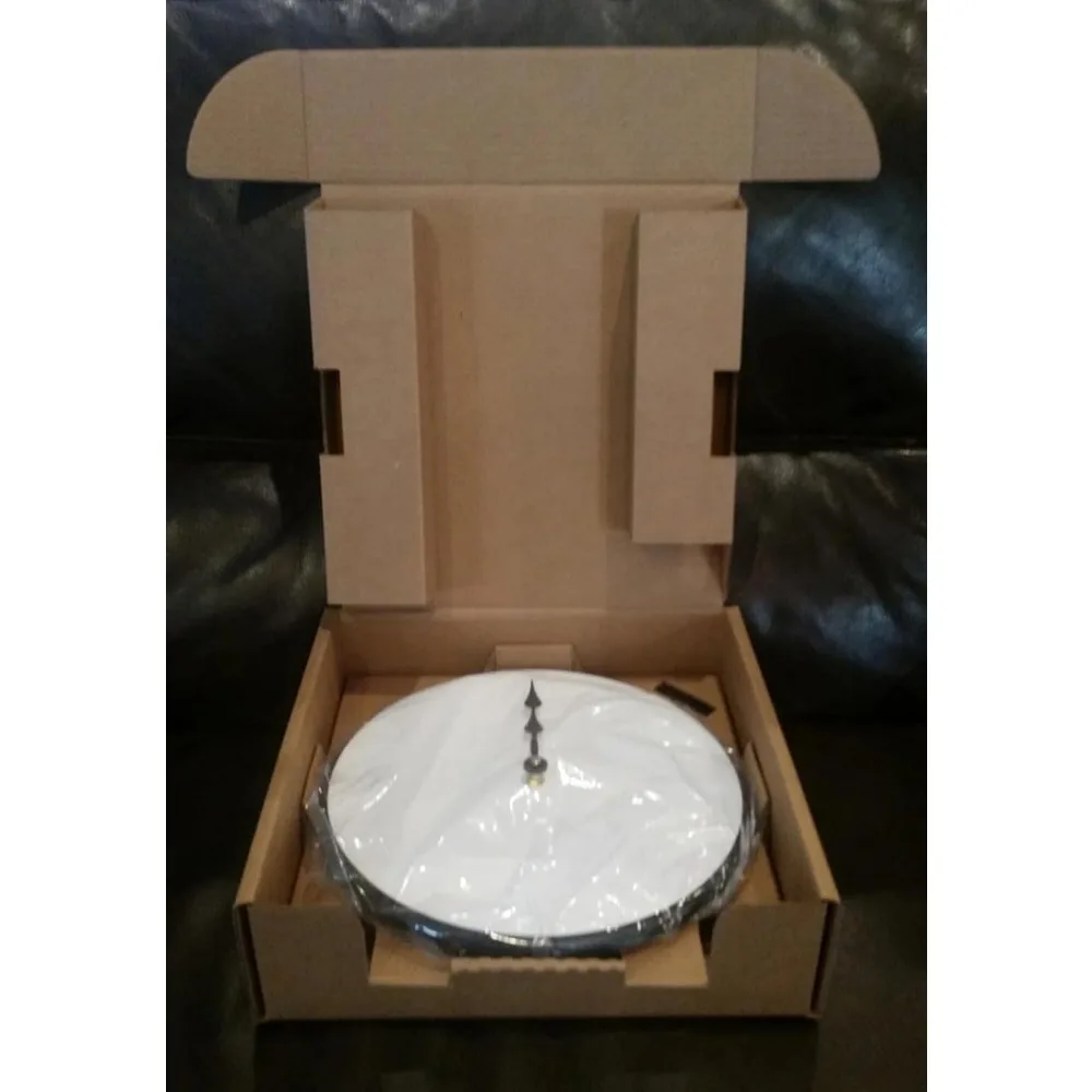 Ultra Quiet Quartz Gray Clocks - Handcrafted in USA with Long-Lasting Vibrant Colors, Available in 8 Sizes