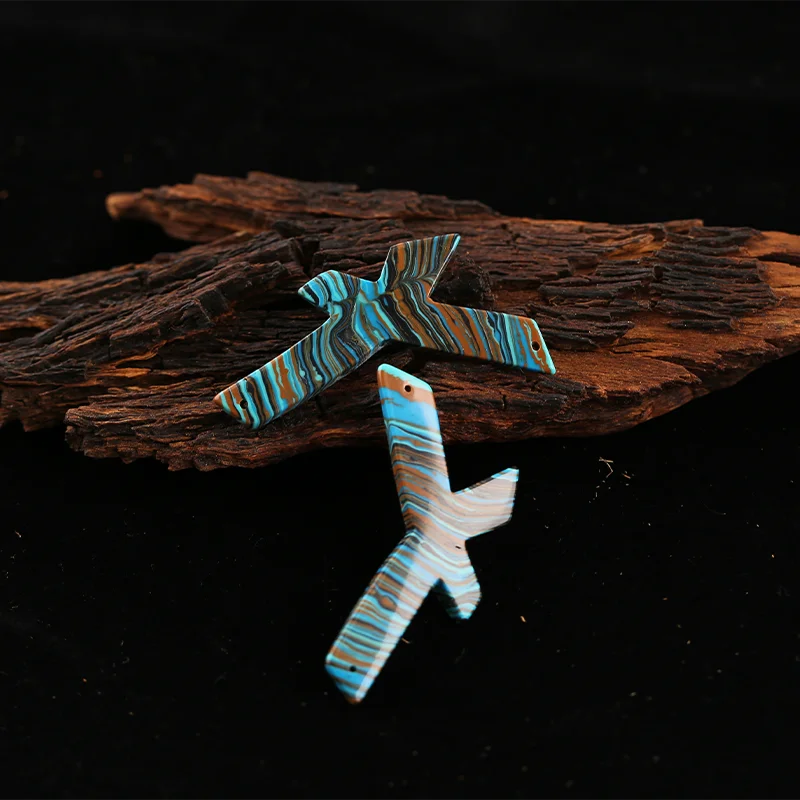 B&F Rainbow Jasper Earring Beads for Jewelry Making, Handmade Natural stones beads, Stones for jewelry Making Supplies