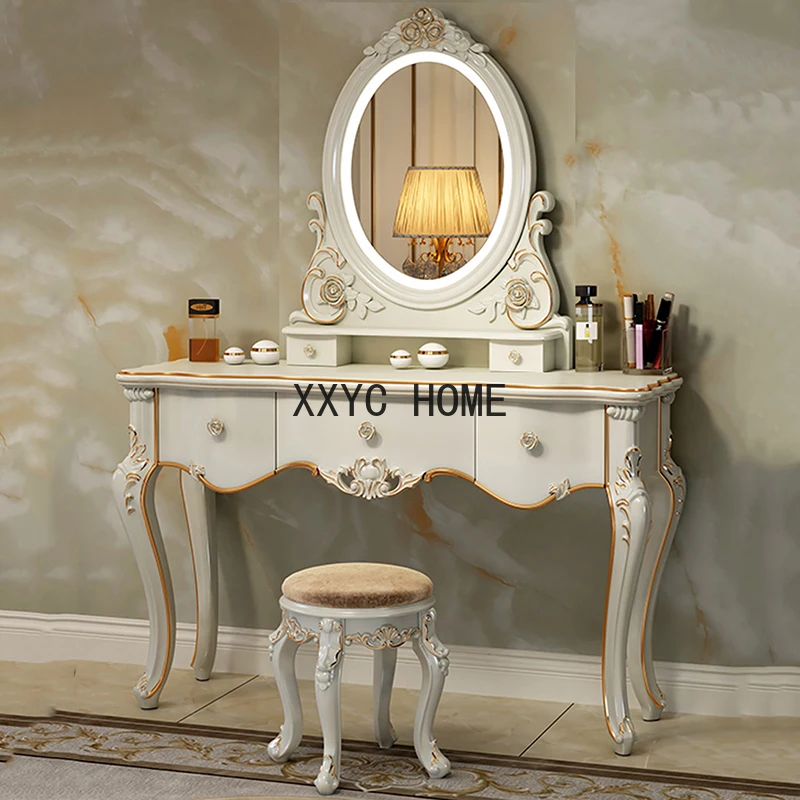 Small Multifonctional Dresser Desings Nordic Modern Luxury Dressing Table Mirror Princess Comoda Pra Quarto Furniture Bedroom