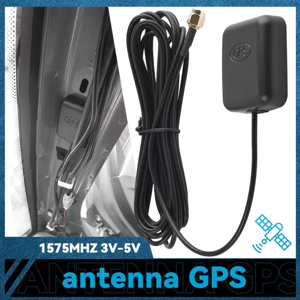 Car GPS Antenna SMA GPS Position Locate Signal Receiver & Antenna Car Aerial 3 Meters  Cable Magnetic Base For Radio Navigation