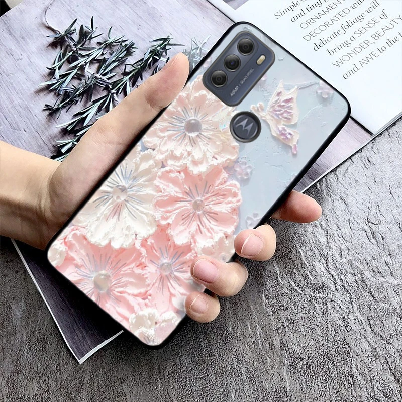 Colorful Flower Phone Case For Moto Edge 50 40 Pro Edge 40 30 Ultra Neo Fusion G Power G Stylus G Play E32 E20 E40