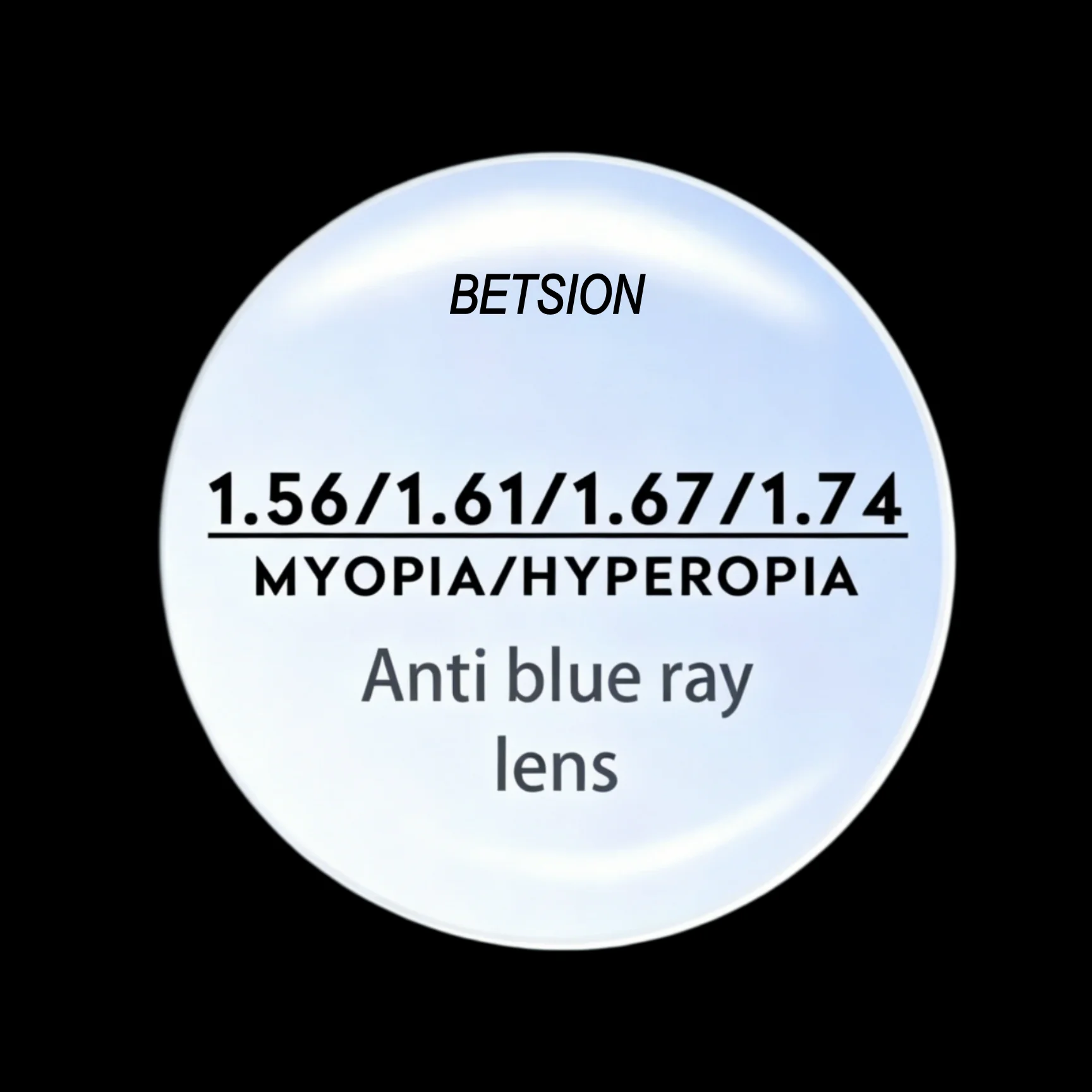 

BETSION 1.56/1.61/1.67/1.74 Anti-Blue Ray Prescription Lenses Aspherical Computer Anti-Radiation Optical Myopia Hyperopia