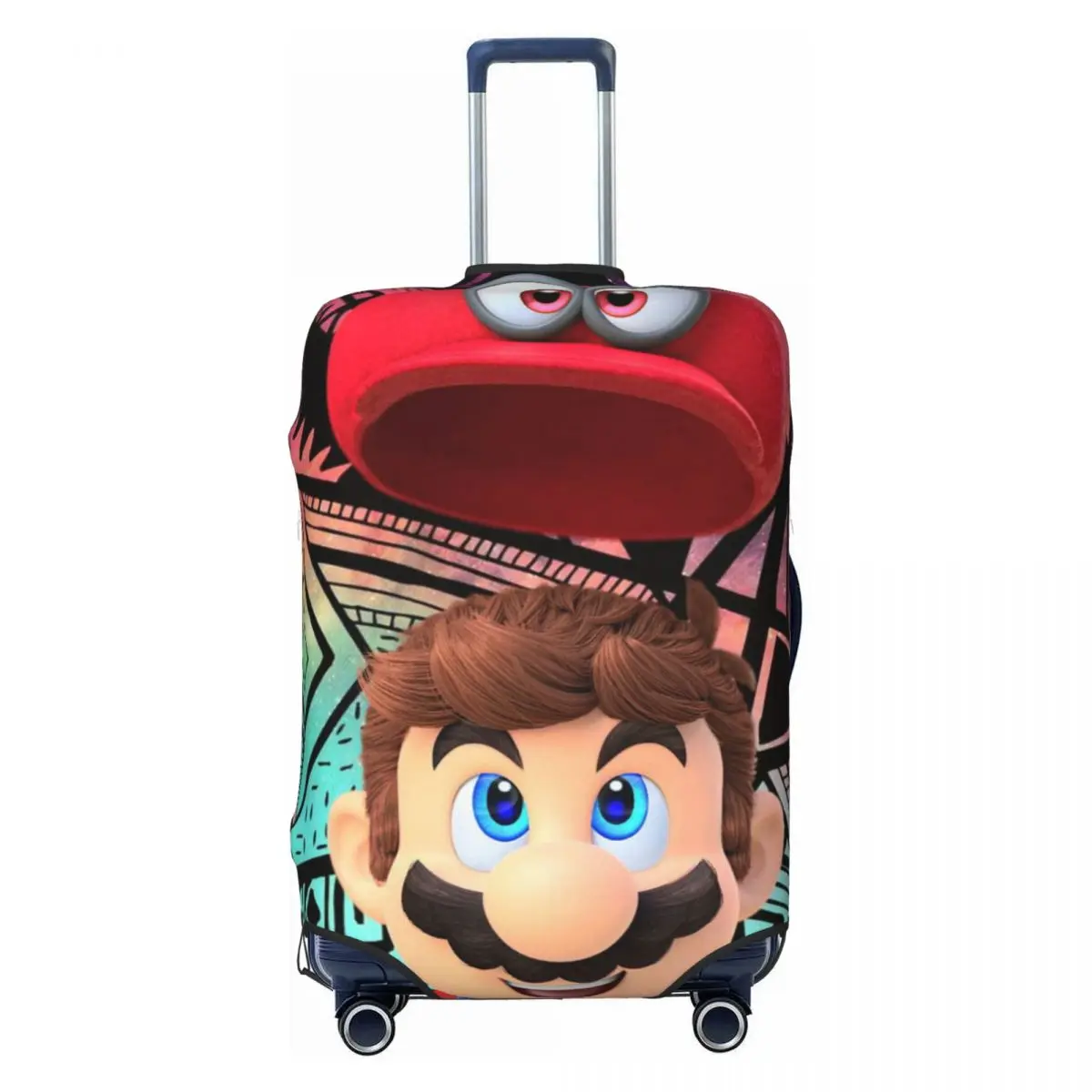 

Чехол для чемодана Custom M-Marioes Video Game Brothers And Friends, моющийся, защитный, подходит для чемоданов 18-32 дюймов