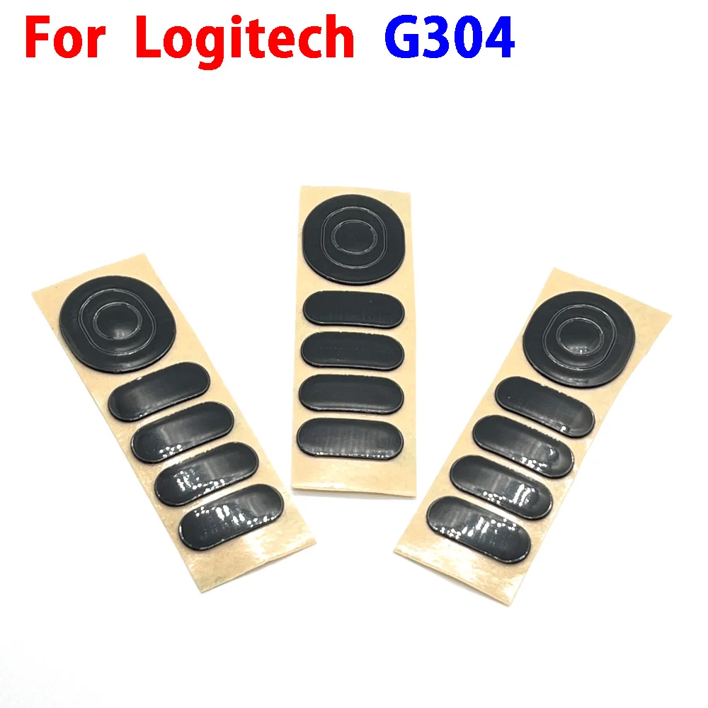 

Hot sale 1set Mouse Feet Skates Pads For Logitech G304 Wired wireless Mouse White Black Anti skid sticker Connector