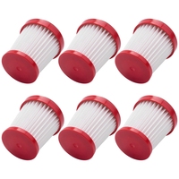 Replacement Spare Parets Hepa Filter For Xiaomi Deerma VC01 Handheld Vacuum HEPA Filter Dust Cleaner Accessories 6Pcs