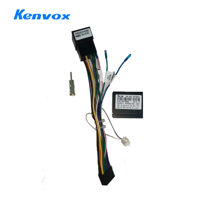 android Car radio Canbus Box Decoder For Peugeot 206 207 307 Citroen Xsara Jumpy 16 pin Wiring Harness Plug Power Cable adapter