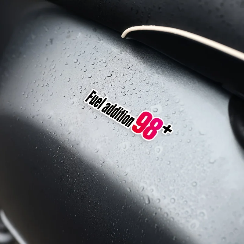 2pcs Fuel Addition 95+ Waterproof Vinyl Sticker, Decal for Car & Motorcycle Fuel Tank