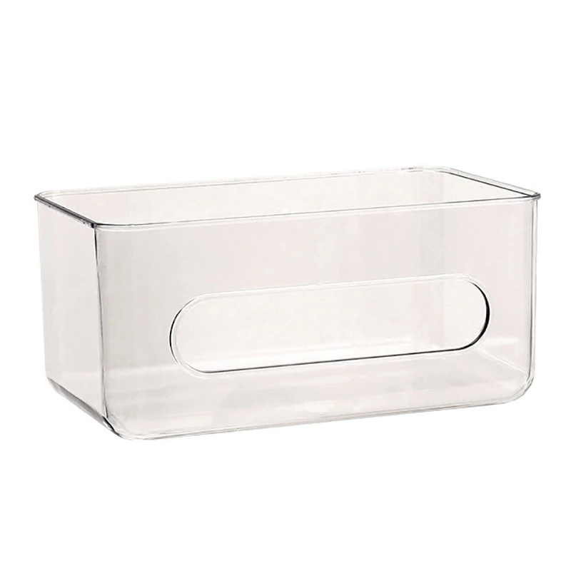 1 Pc Wall Mounted Tissue Box Large Capacity Disposable Mask Holder for Home Office Transparent Storage Box 2023