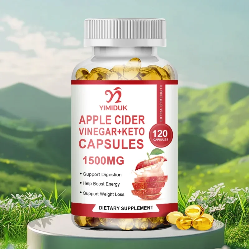 

Капсулы с уксусом Apple Cider B Витамины для контроля веса Детокс для раскружения и запоров Средства для похудения Сжигание жира