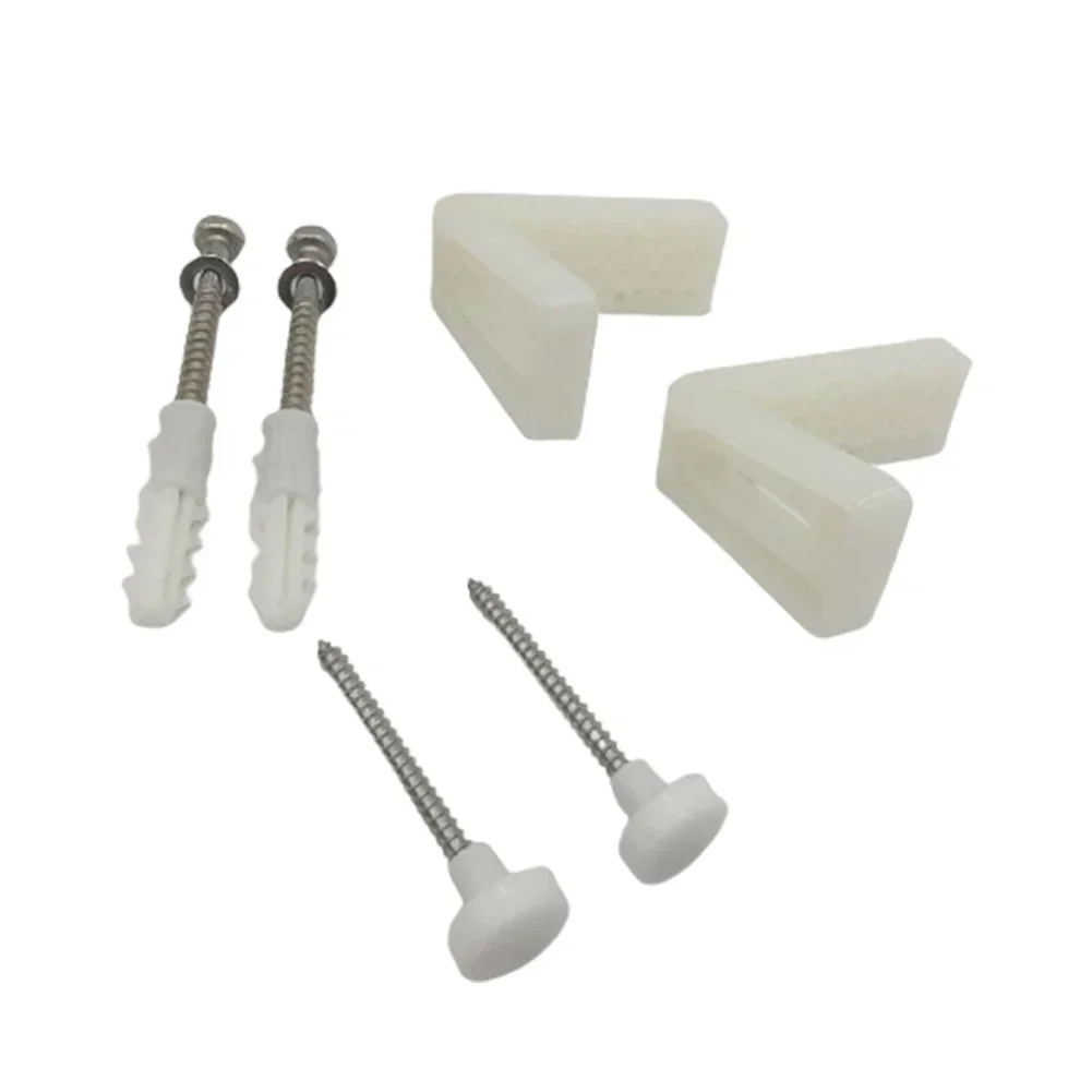 

1 Set L-type Toilet Foot Mounting Screws Bathroom Angled Floor Wc Toilet Pan Bidet Or Semi Pedestal Fixing Kit Bolts
