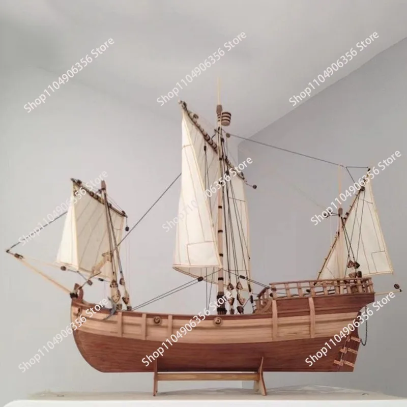 for 1/50 Pinta, wooden sailboat model, set material assembly boat model ornament DIY sailboat model