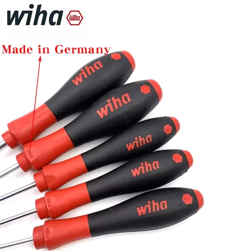 Wiha 302 Series Flat Head Precision Screwdriver, High Strength Chrome Vanadium Molybdenum Steel