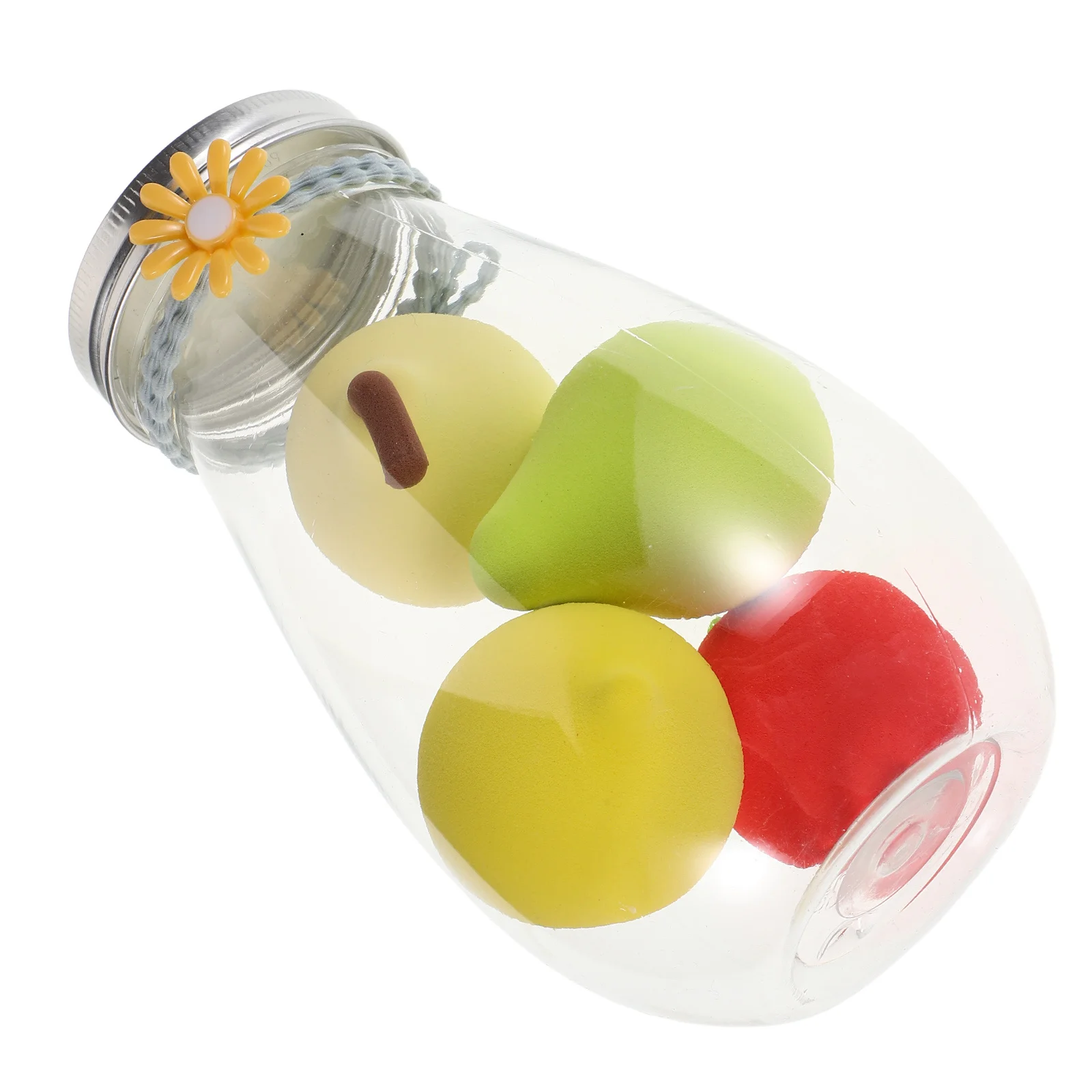 Set di 4 spugne per trucco a forma di frutta, frullatore morbido, uso asciutto e bagnato, soffio per fondotinta, correttore in polvere