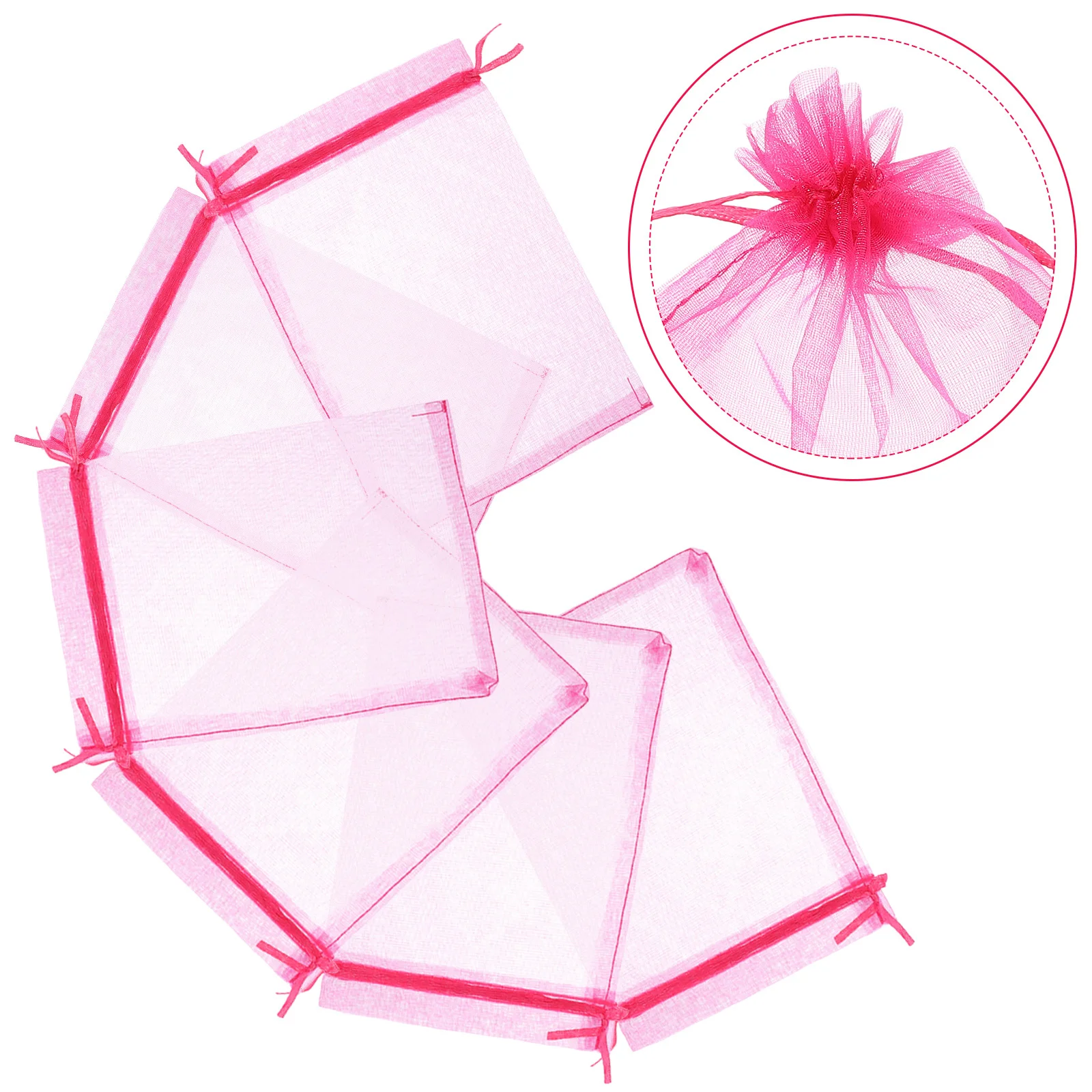 

100Pcs Gauze Drawstring Bags Small Jewelry Pouches for Candy Gifts Party Favors Storage Small Mesh Gift Bags Jewelry Pouches