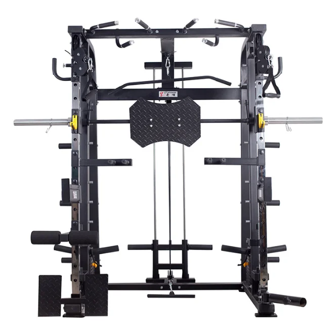 Smith machine comprehensive trainer home fitness device big bird squat bench push gantry frame