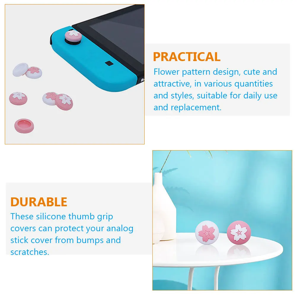 

20Pcs Joystick Thumb Grip Cap Non-Slip Comfortable Silicone Rocker Cover for Gaming Performance Enhancer