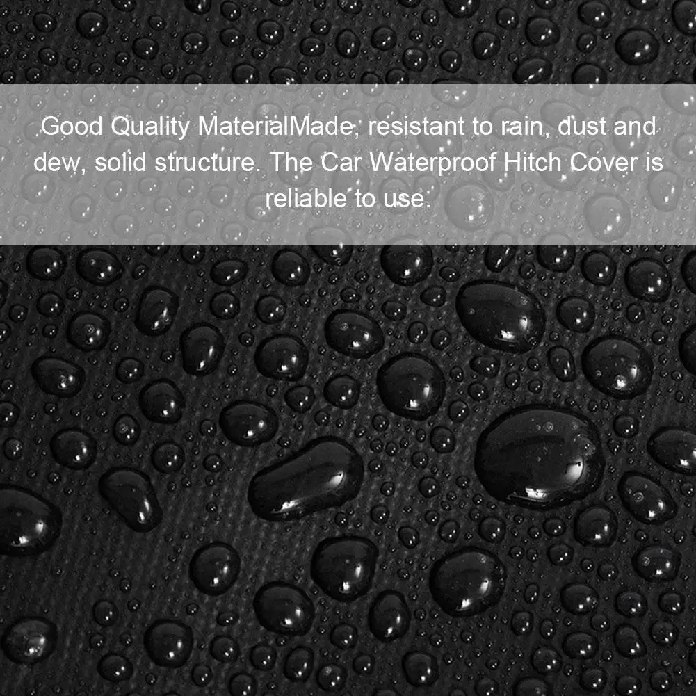 Universal Hitch Cover Trailer Hitch Lock Covers Waterproof Dustproof Tow Hitch Cover For RV Tongue Jack Cover Dust