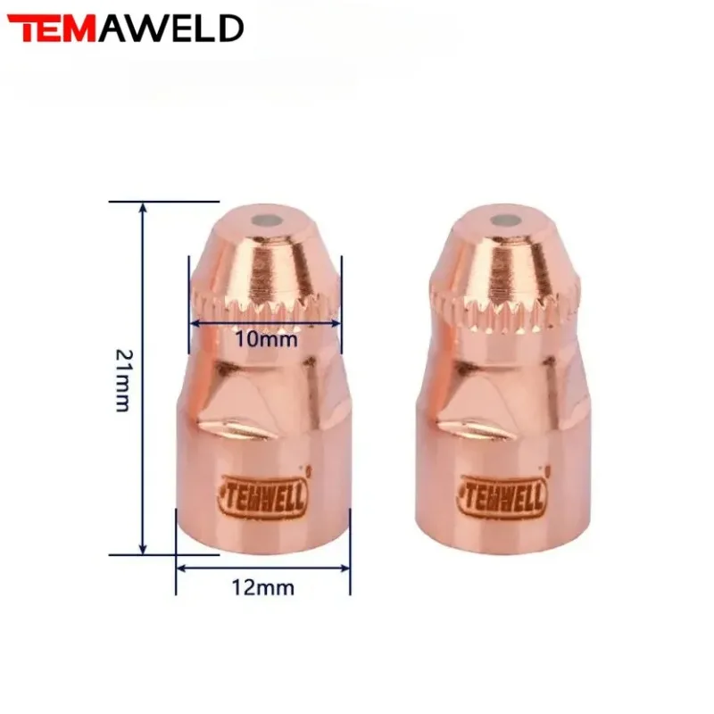 20/40Pcs P80 Plasma Electrode Nozzle 1.1/1.3/1.5/1.7mm Cutting Torch 60A 80A 100A P80 CNC lectrode Plasma Cutter Accessories