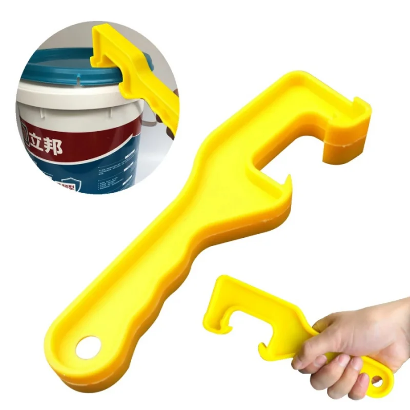 

1pcPaint Bucket Lid Opening Tool Manual Effort-Saving Household Lid Opener Paint Bucket Honey Bucket Lid Opening Wrench Plastic