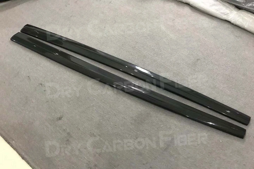 JCYECF 2pcs Carbon Fiber Side Skirts Aprons for Audi A3 Sline S3 RS3 Sedan 4 door 2014 2015 2016 Door Bumper Extension Lip  view 3