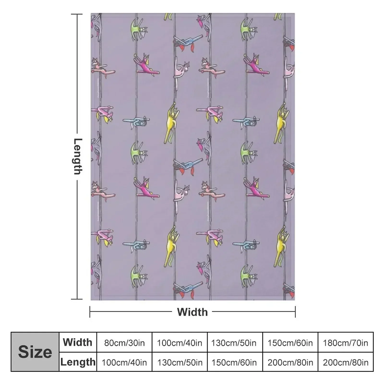 New Pole Spreadies Design Throw Blanket couch cozy soft plush fuzzy picnic outdoor blanket