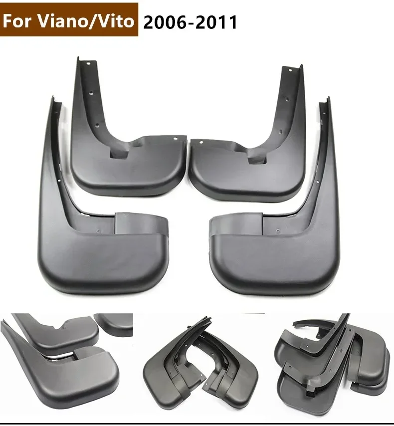 Strong Toughness Car Fenders Mudguards For Mercedes Benz Vito / Viano 2006-2015 Car Accessories Mud Flaps Splash Guard