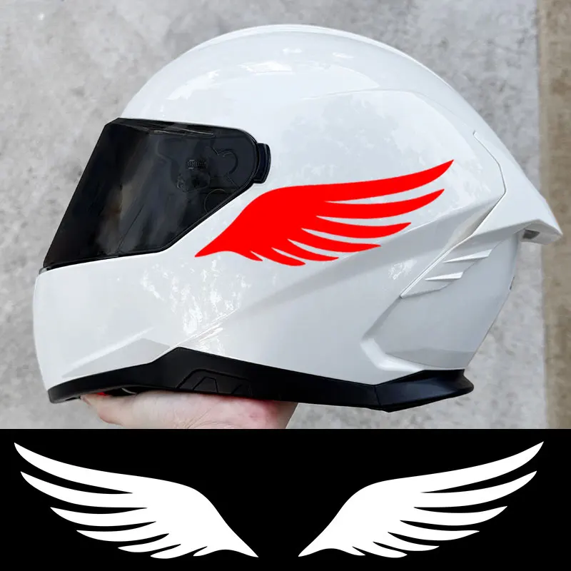 1Pair Wings Waterproof Vinyl Sticker, Cool DIY Mod Decal for Motorbike Helmet Fuel Tank Scooter Universal Motorcycle Decor