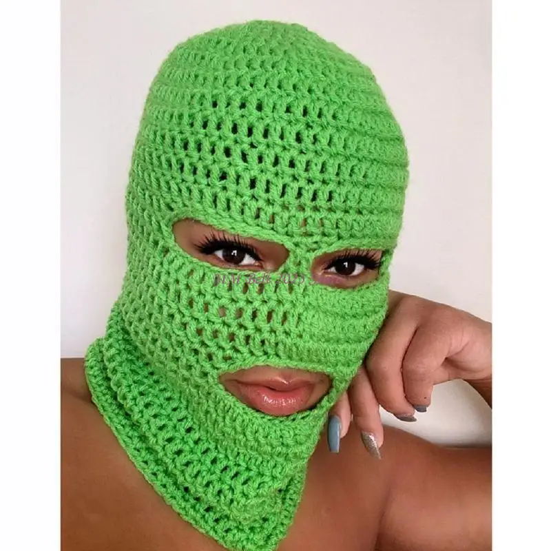 49ME قوس قزح مخطط بالاكلافا هالوين بالاكلافا متماسكة بالاكلافا مقنعين قبعة وشاح للجنسين الشتاء وشاح مقاوم للرياح #4