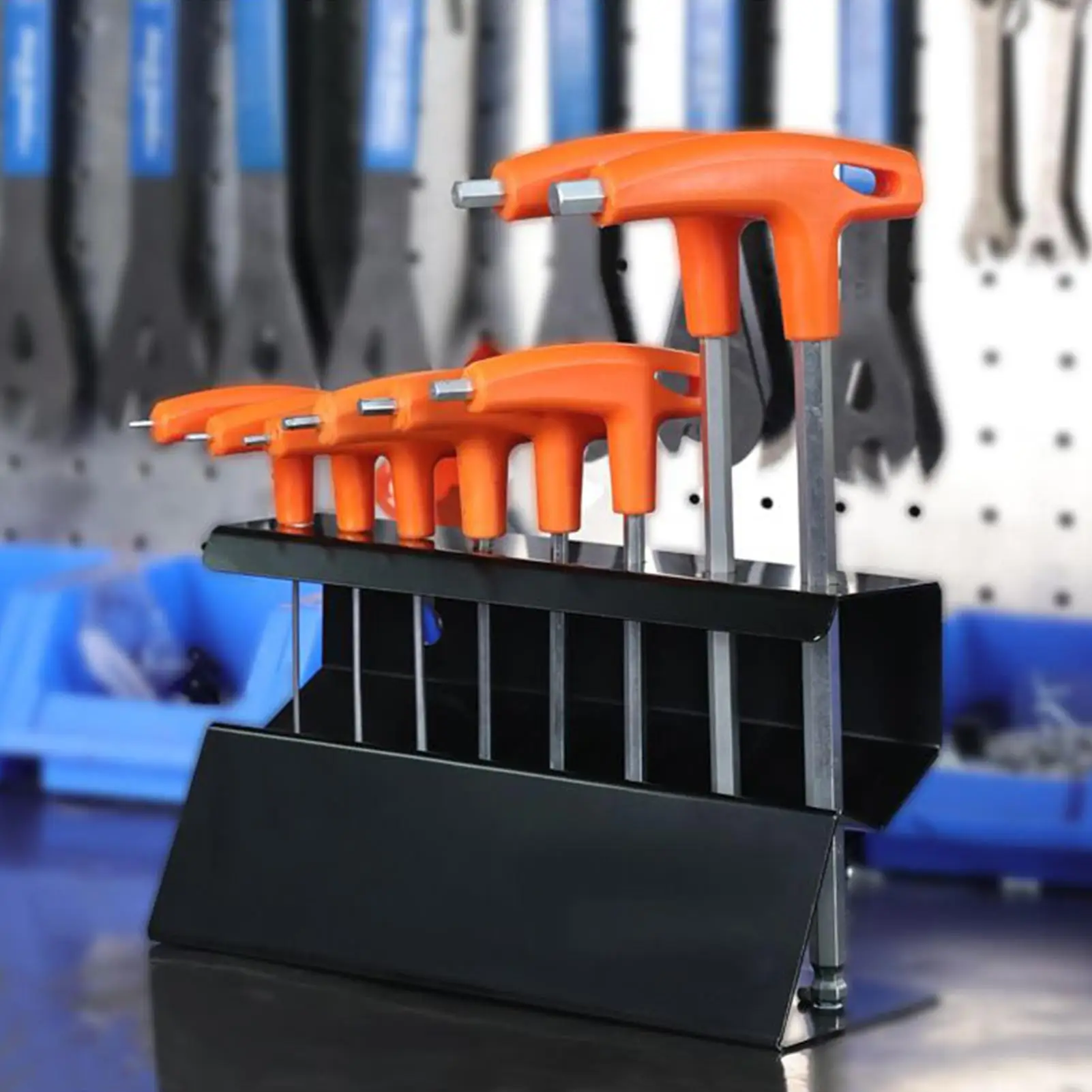 

Хранение гаечных ключей, настенная вертикальная стойка для хранения гаечных ключей из нержавеющей стали, шестиугольная стойка для хранения инструментов, многофункциональная для жизни