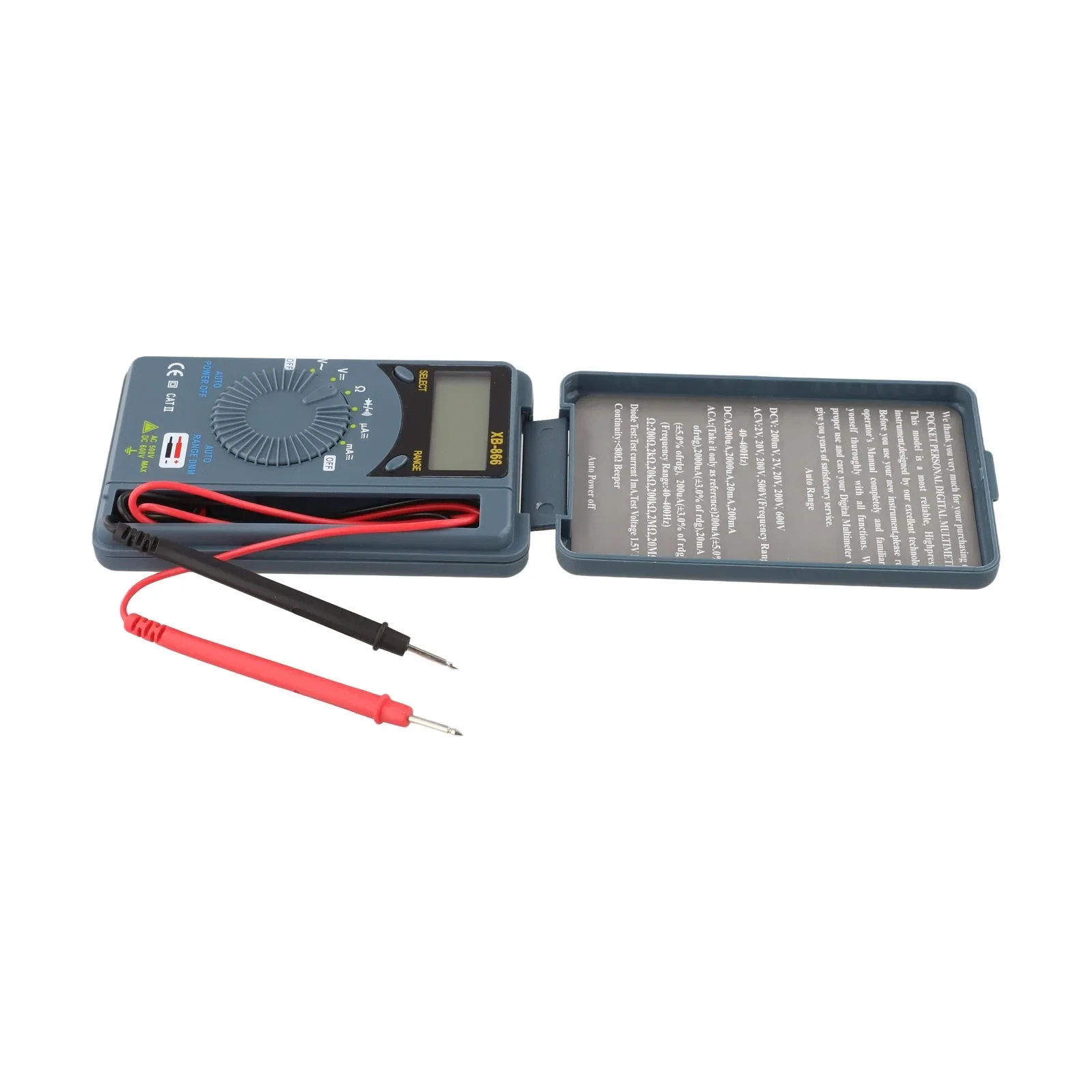 Accurate Auto-ranging Multimeter Battery Tester XB866 Multimeter Digital Multimeter Portable Digital Meter Sampling Time 0.4s