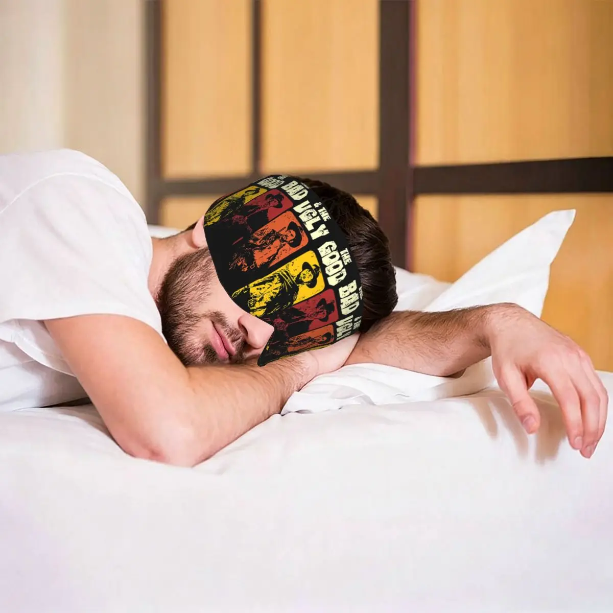 The Good The Bad And The Ugly Clint Eastwood sleep eye mask Portable Eye Cover for Girls Boys Office Nap Party Eyeshade eyepatch
