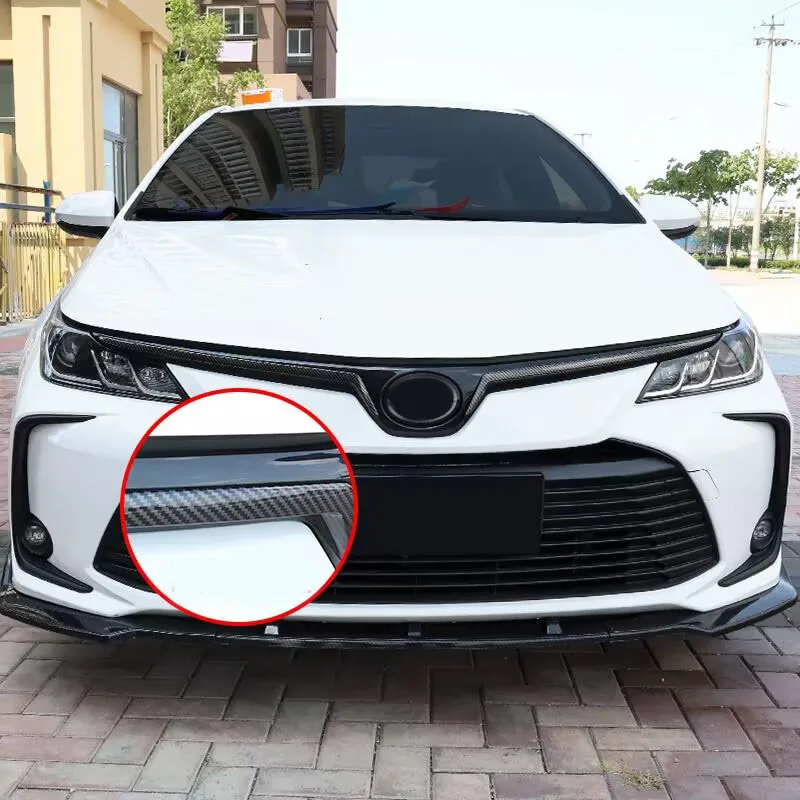For Toyota Corolla Sedan Saloon‌ Hybrid 2019 -2026 Chrome Head Grille Fence Decoration strip Cover Trim Sticker Car