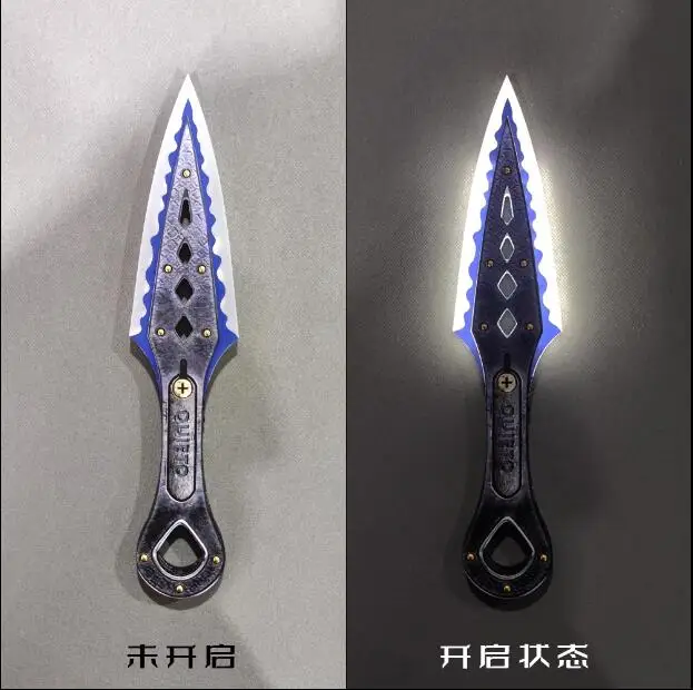 Apex Legends Wraith Heirloom Cosplay, modelo Kunai, juguete luminoso, Cosplay, Ganme Prop Sword Boy Gift Prop, 30cm