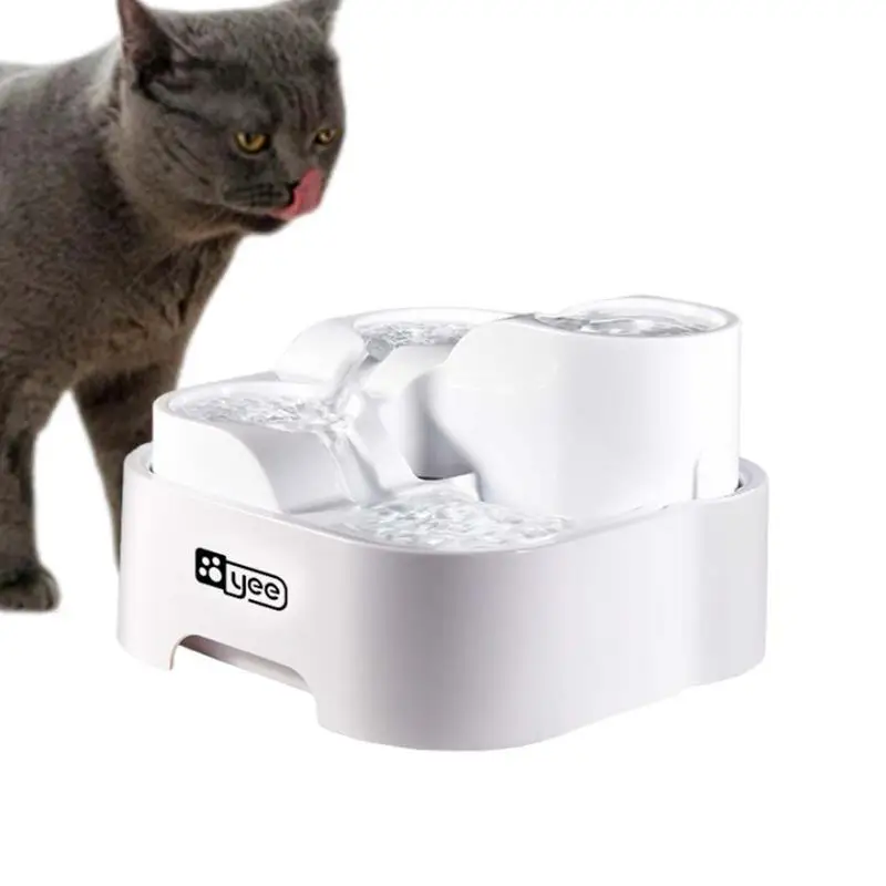 

3 Slots Large Capacity Filtring Cat Water Drinker Mute Cats Water Dispenser Filtration System Cat Water Auto Fountain for pet