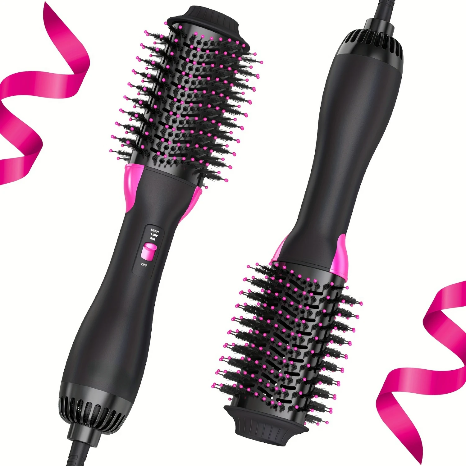 

Professional Upgraded Plus 2.0 HairDryer Styler and Volumizer - 4 in 1 One-Step Hot Air Brush for Styling, Straightening, Curlin