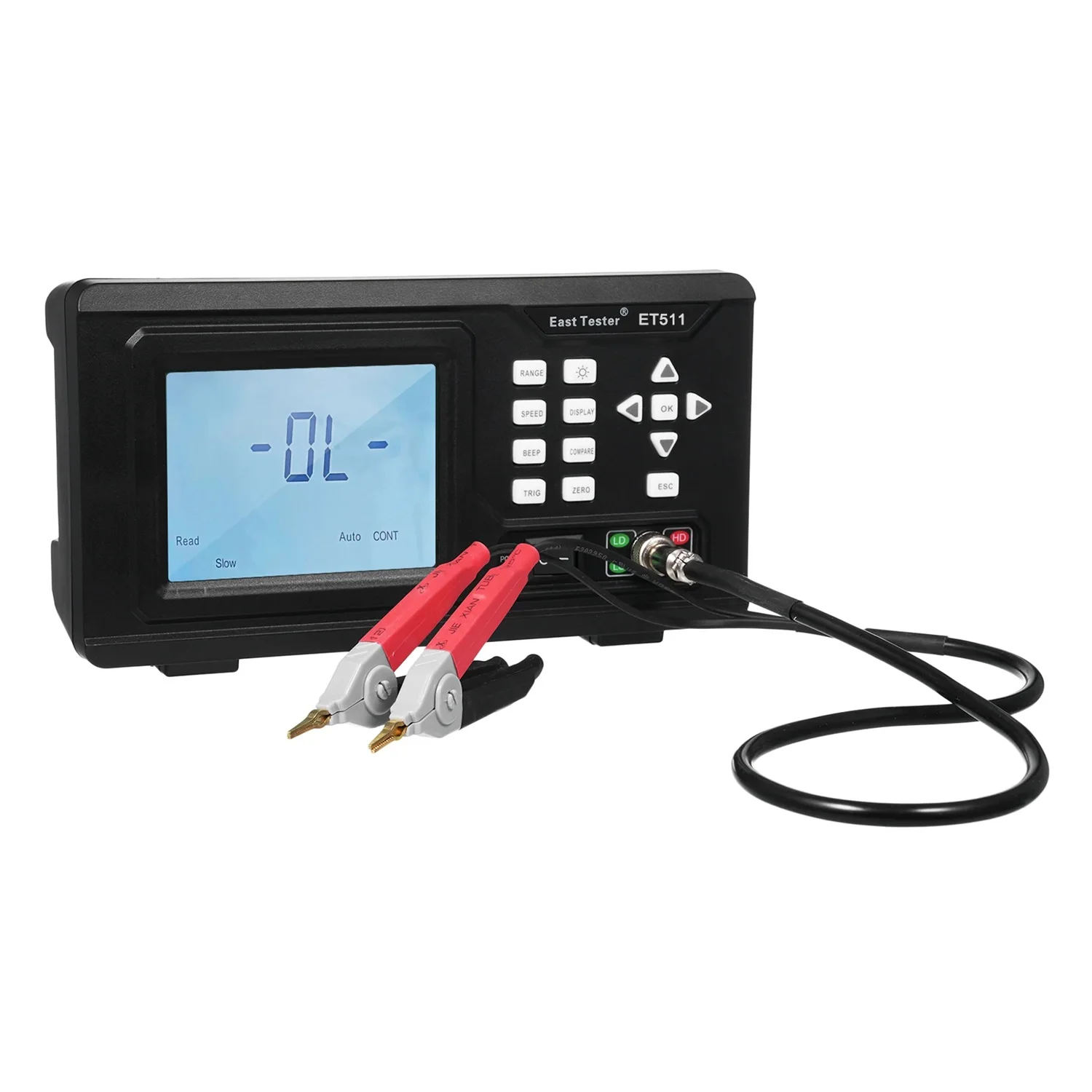 ET510/ET511/ET512/ET513 DC Low Resistance Meter 10uΩ-2MΩ Portable Milliohmmeter Ohmmeter Micro Resistance Tester With RS232 Port