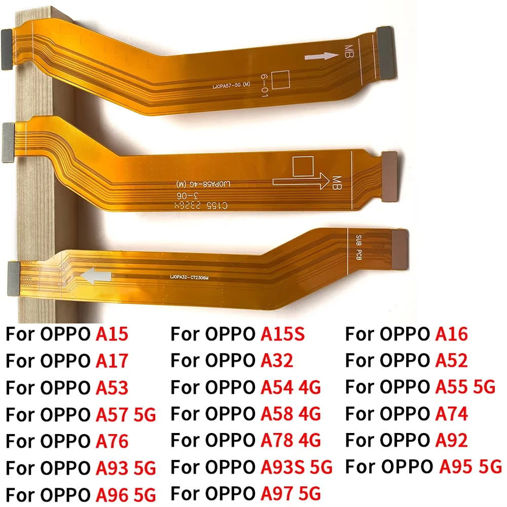 Main Board Motherboard Connector Flex Cable For OPPO A15 A15S A16 A54 A17 A32 A53 A52 A55 5G A57 A58 A74 A76 A78 A92 A93 A95