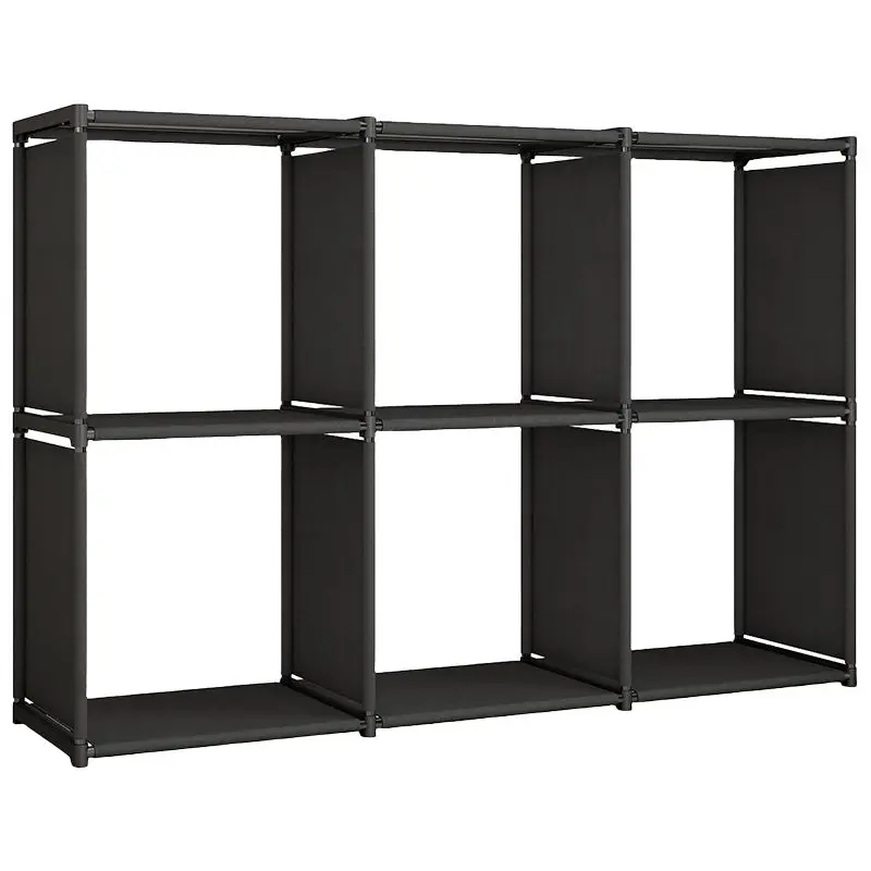 ##18-Cube Modern Style Bookcase Extra Large Living Room Furniture Plastic DIY Storage Organizer Adjustable Height Living Room