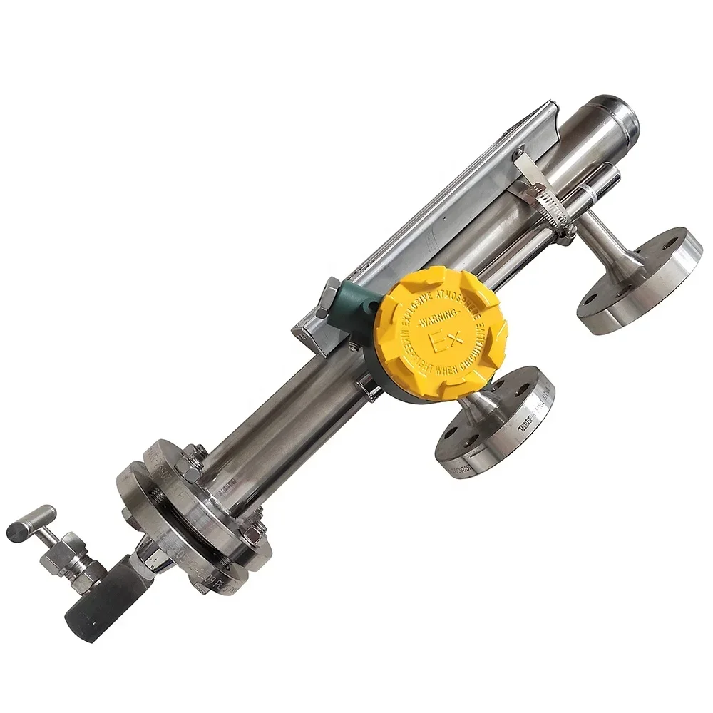 Side mounted Magnetic Level Indicator Magnetrol Level Transmitter with remote 4-20mA analog output