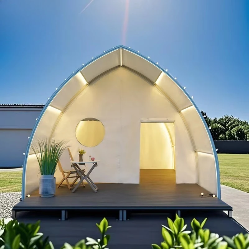 Glamping Hotel Tent PVC Fabric Four Seasons Resort Sailing Tent for Camping for Four Seasons Resort Use