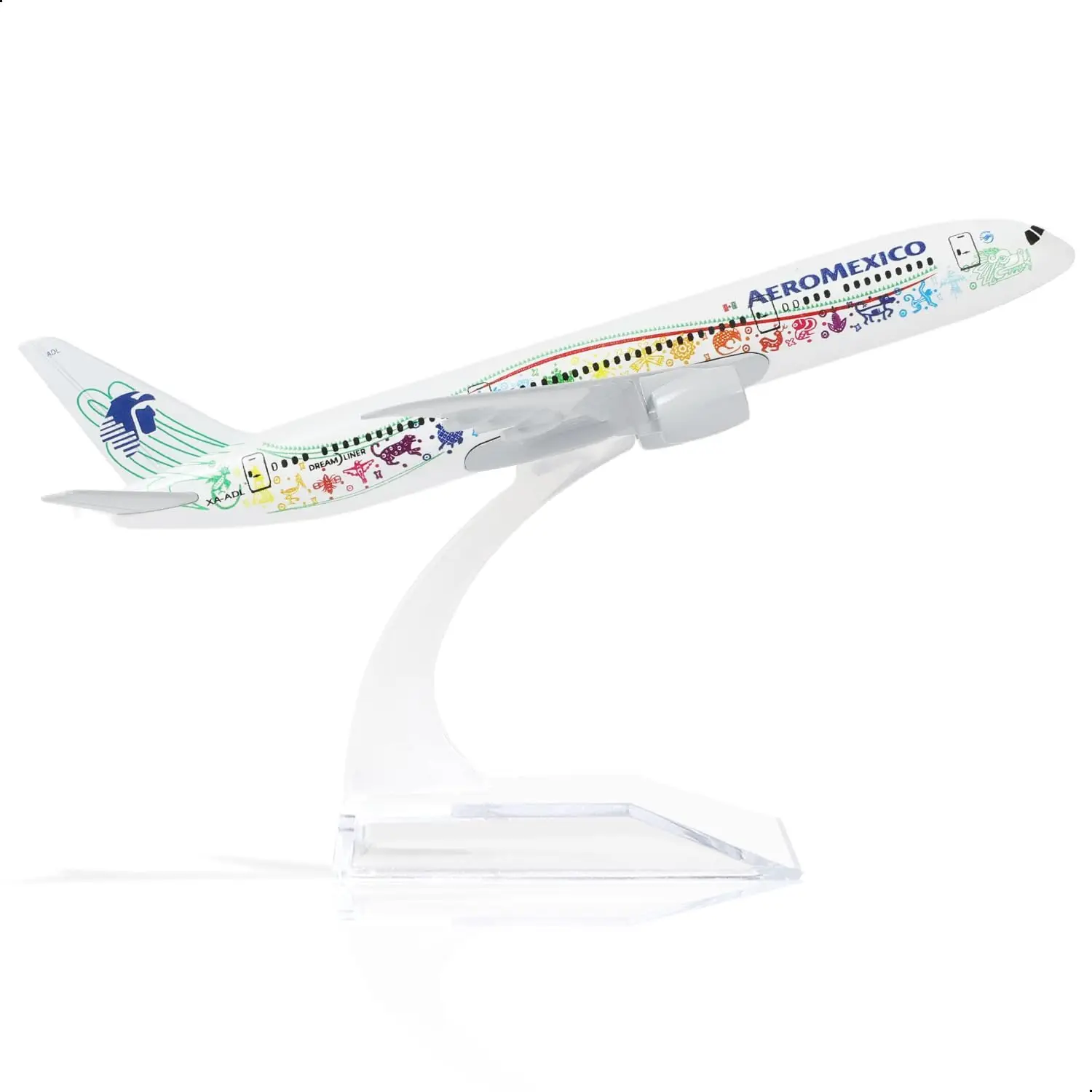 

1/400 scale Mexico B787 Diecast Airplane Model Kit with Stand airplane wheel toy for Adult Aviation Gift or Desktop Collection