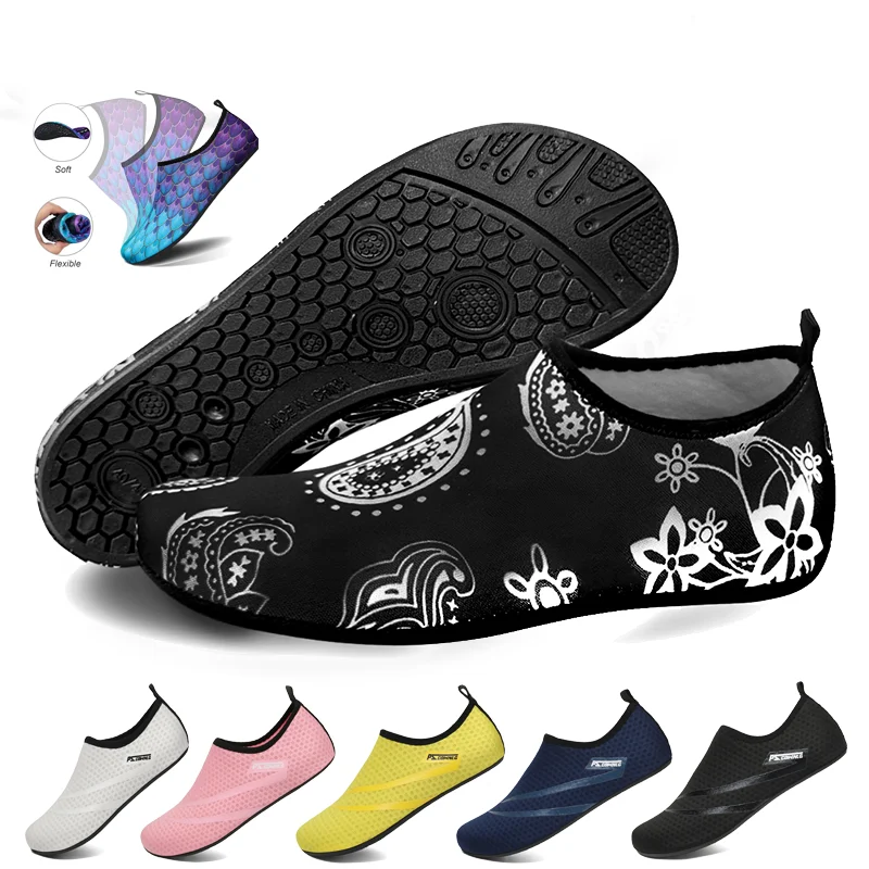 

Unisex Water Shoes Soft Beach Non-Slip Aqua Shoes Quick Dry Breathable Swimming Diving Snorkeling Sneaker Socks Slipper