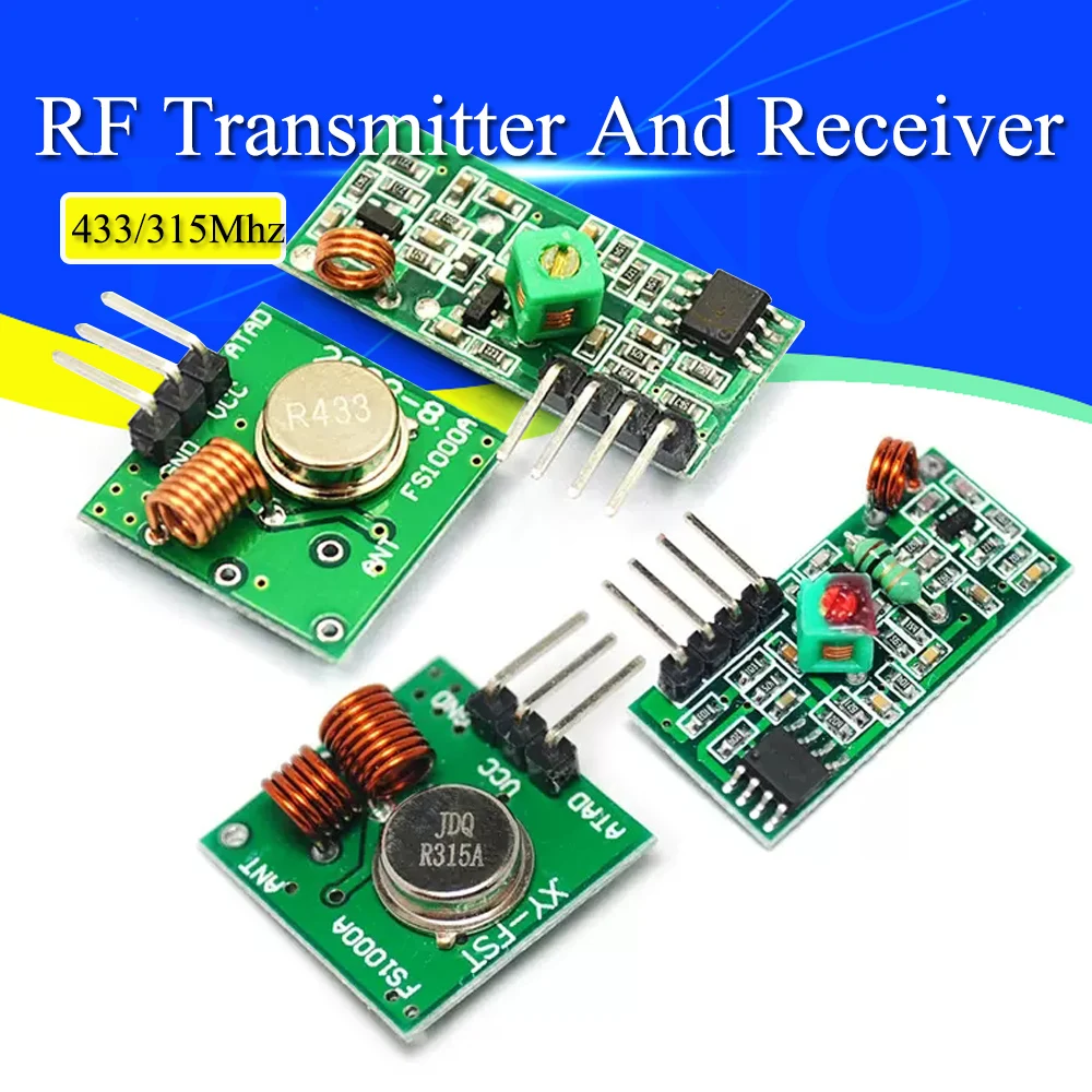 Smart Electronics 433Mhz RF transmitter and receiver Module link kit For arduino/ARM/MCU WL diy 315MHZ/433MHZ wireless