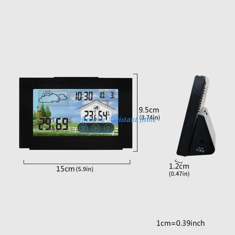 N58C Pantalla LCD LCD Múltiple Estación pronóstico meteorológico con control visualización digital y rango transmisión