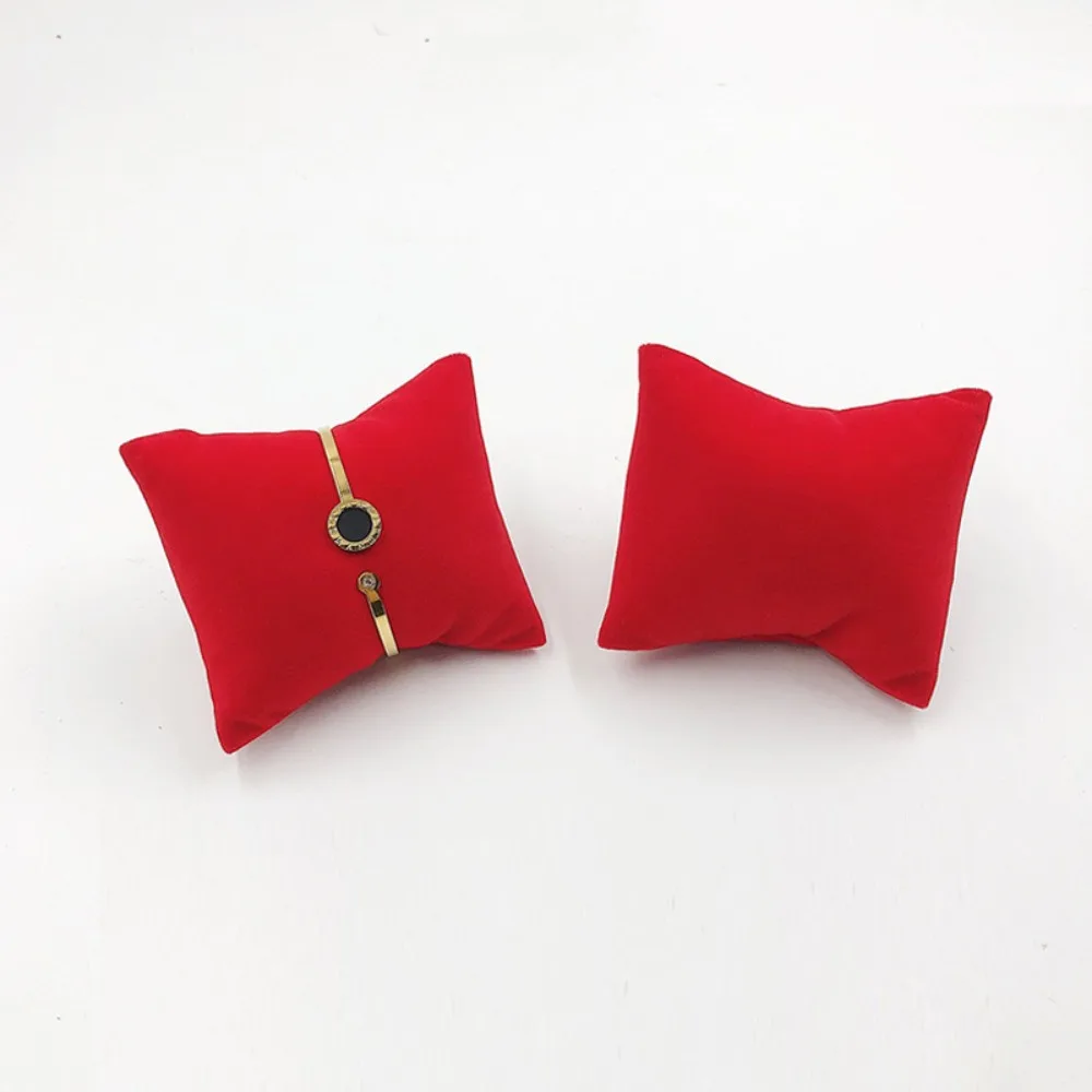 뱅글 내구성 시계 디스플레이 베개 벨벳 팔찌 손목 시계 홀더 진주 보호 보석 카운터 주최자