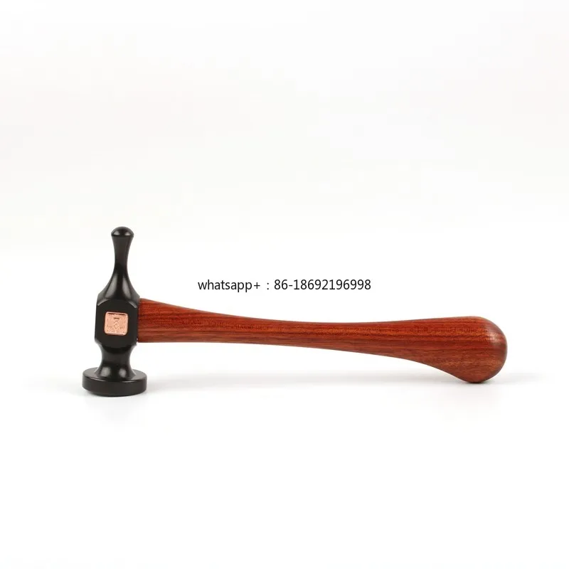 HRC52 55# High Carbon Steel Rosewood Handle Leather Craft Stitching Hammer Gothic Ball Peen Hammer Jewelry Making Tool