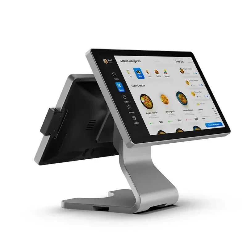 In stock All-in-One 17''/19''/21.5''/27'' Multi-Touch Desktop Dual-Screen POS Systems Capacitive Touchscreen POS Terminal Camera