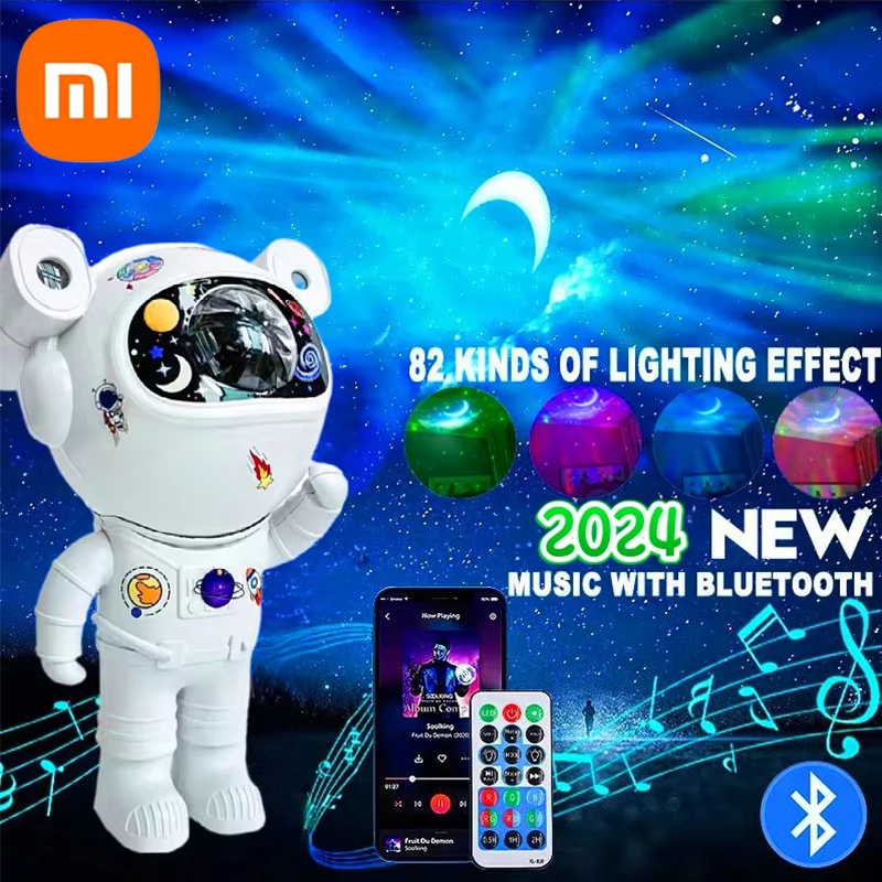 Xiaomi Astronaut Projector Night Light Nebula Star Projector Galaxy Star Projector Light with Remote for Kids Room Decor Gifts